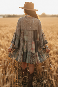 Olive Etherial Floral Flirty Dress