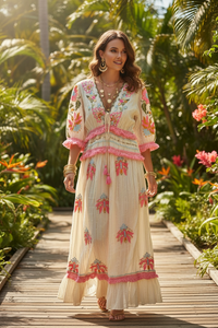 Pop of Pink Oasis Maxi Dress