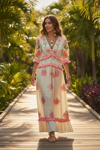 Pop of Pink Oasis Maxi Dress