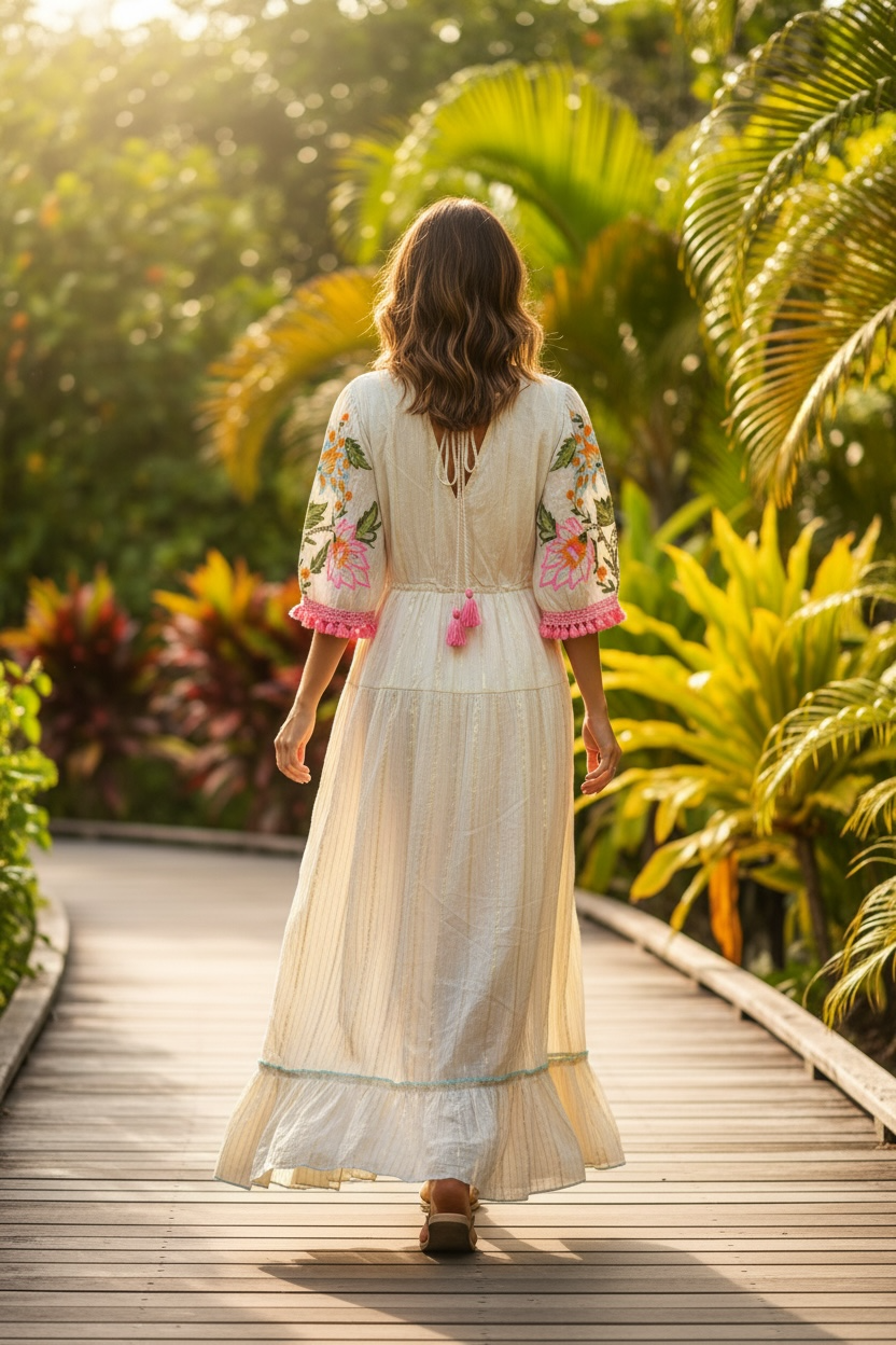 Pop of Pink Oasis Maxi Dress