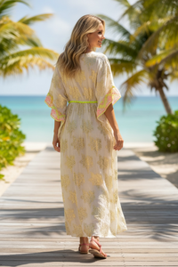 Geo Chiffon Embellished Maxi