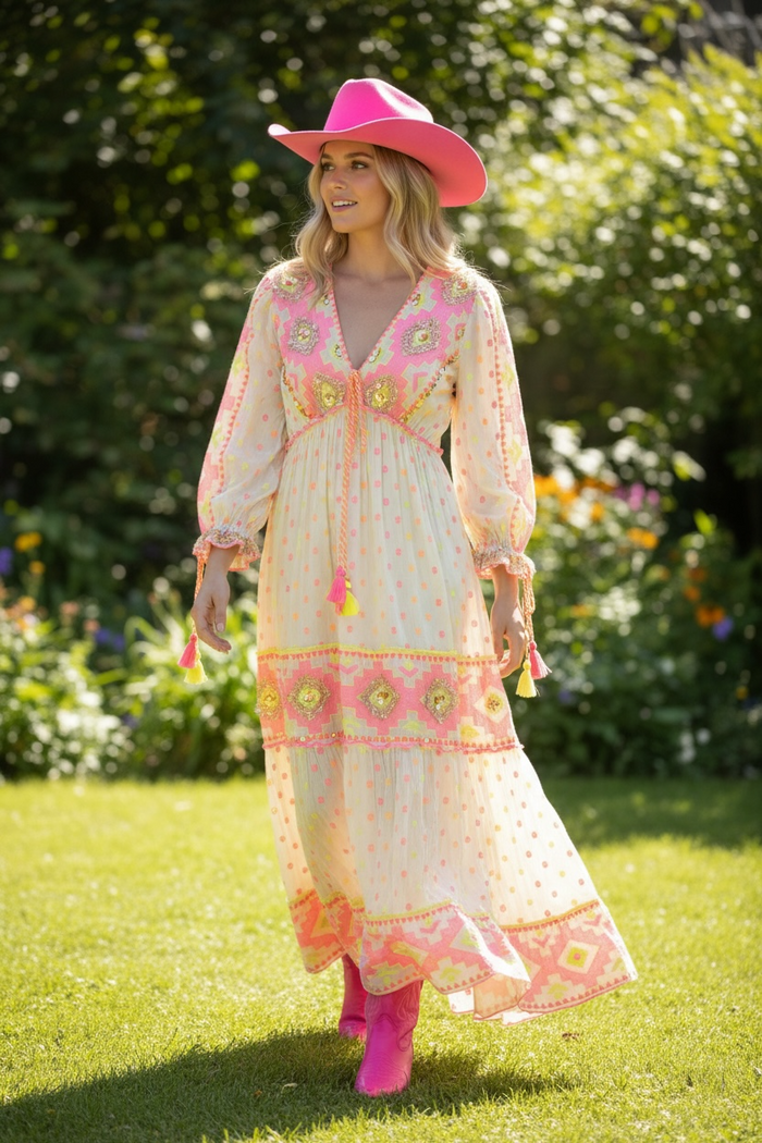 Garden Dreams Geo Maxi Dress