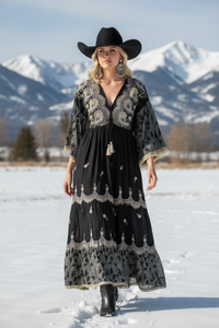 Aspen Embroidered Maxi Dress