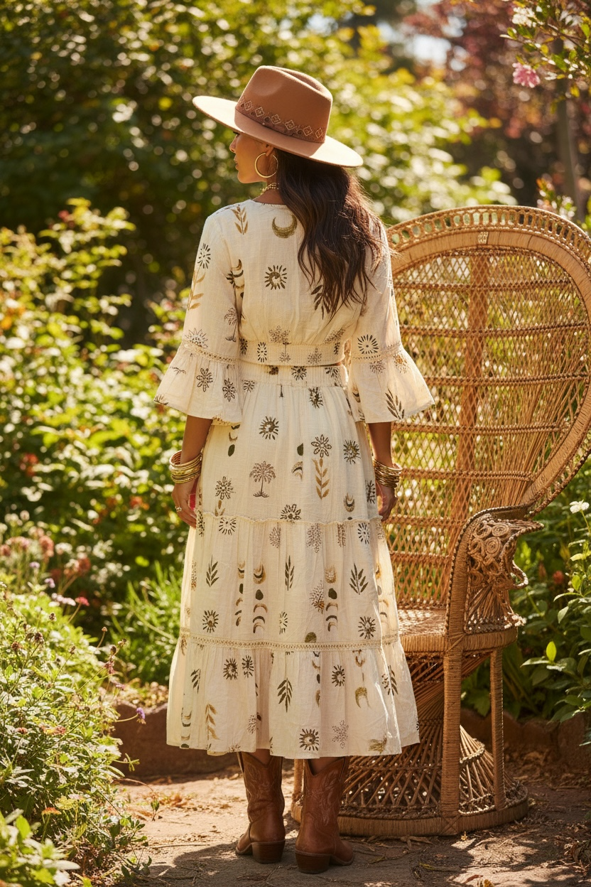 Gypsy Goddess Lunar Eclipse Skirt + Top Set