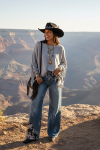 Navajo Fringed Tiger Sweatshirt