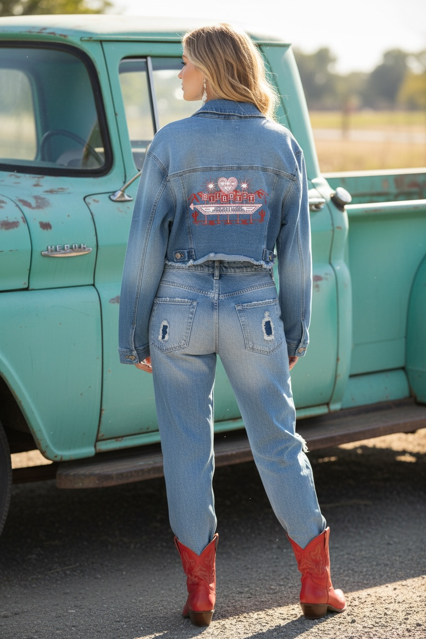 Free People Patchwork Jeans