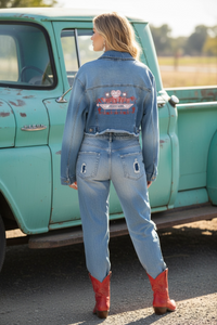 Free People Patchwork Jeans