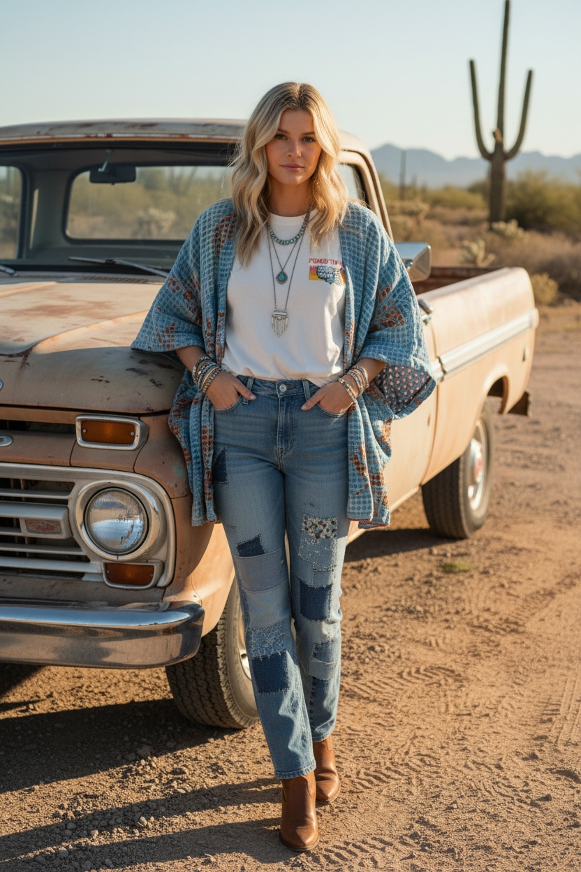 Ford Trucks Kantha Tee