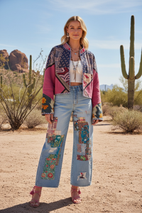 Bohemian Vintage Kantha Reversible Handmade Short Style Jacket - Chelsea