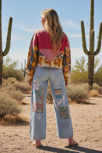 Bohemian Vintage Kantha Reversible Handmade Short Style Jacket - Chelsea