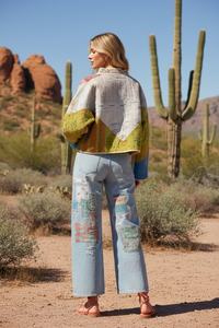 Bohemian Vintage Kantha Reversible Handmade Short Style Jacket - Madison