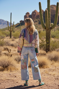 Bohemian Vintage Kantha Reversible Handmade Short Style Jacket - Lotty