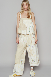 Boho Wide Leg Lace Pant - White