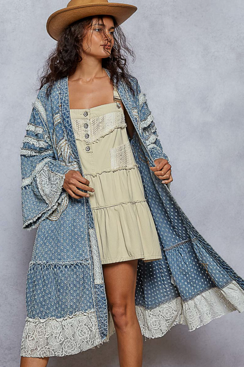 Peace, Love, and Cowboys Kimono