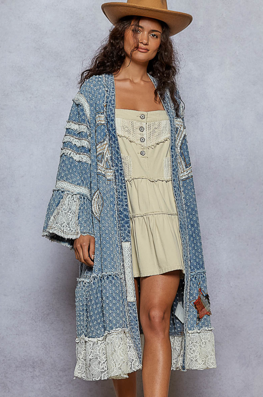 Peace, Love, and Cowboys Kimono