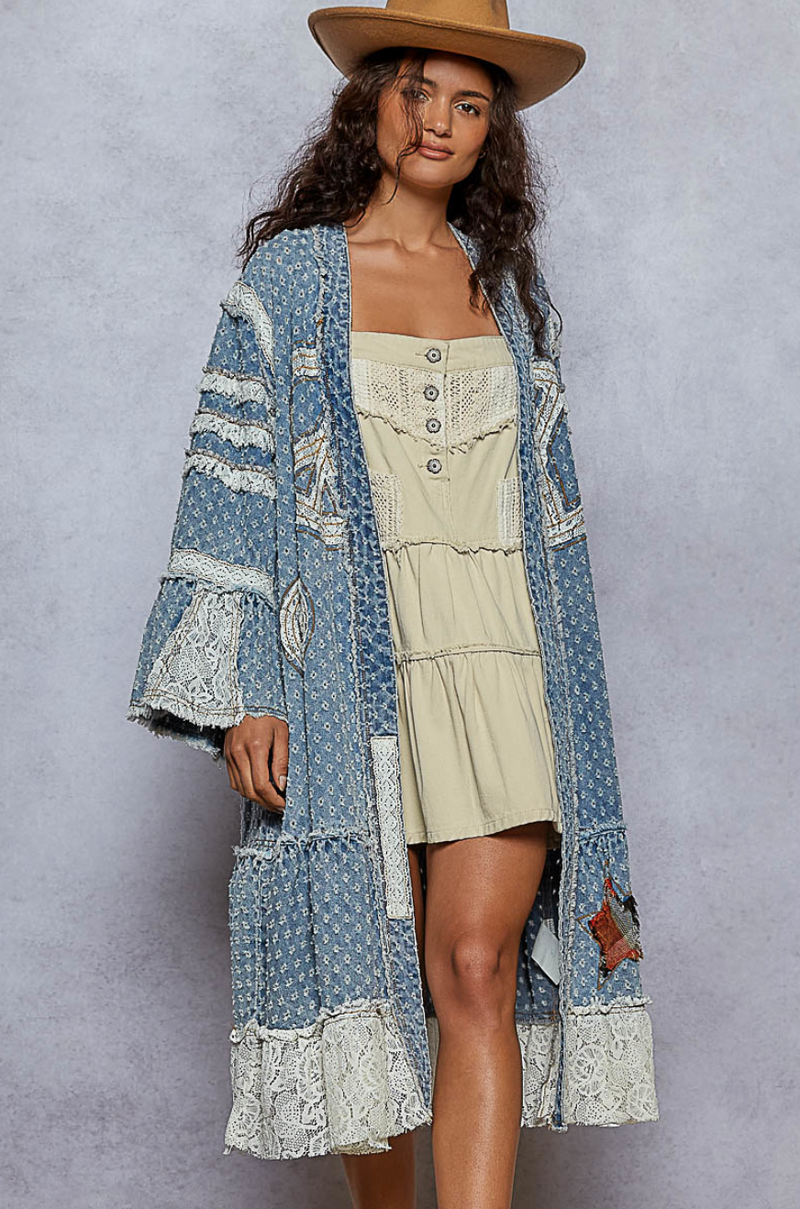 Peace, Love, and Cowboys Kimono