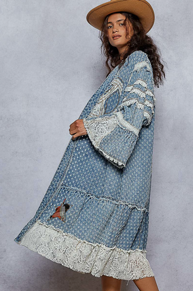 Peace, Love, and Cowboys Kimono