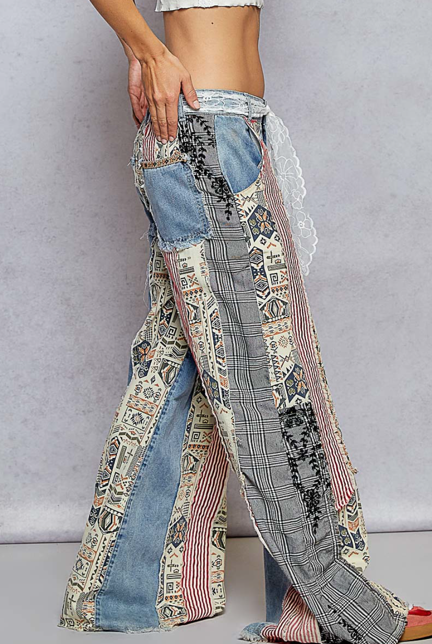 Navajo Embroidered Jeans