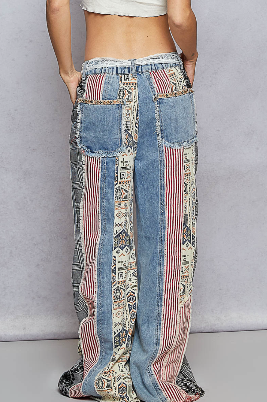 Navajo Embroidered Jeans