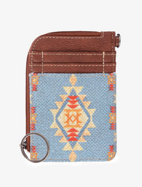 Wrangler Southwestern Art Print Mini Zip Card Case