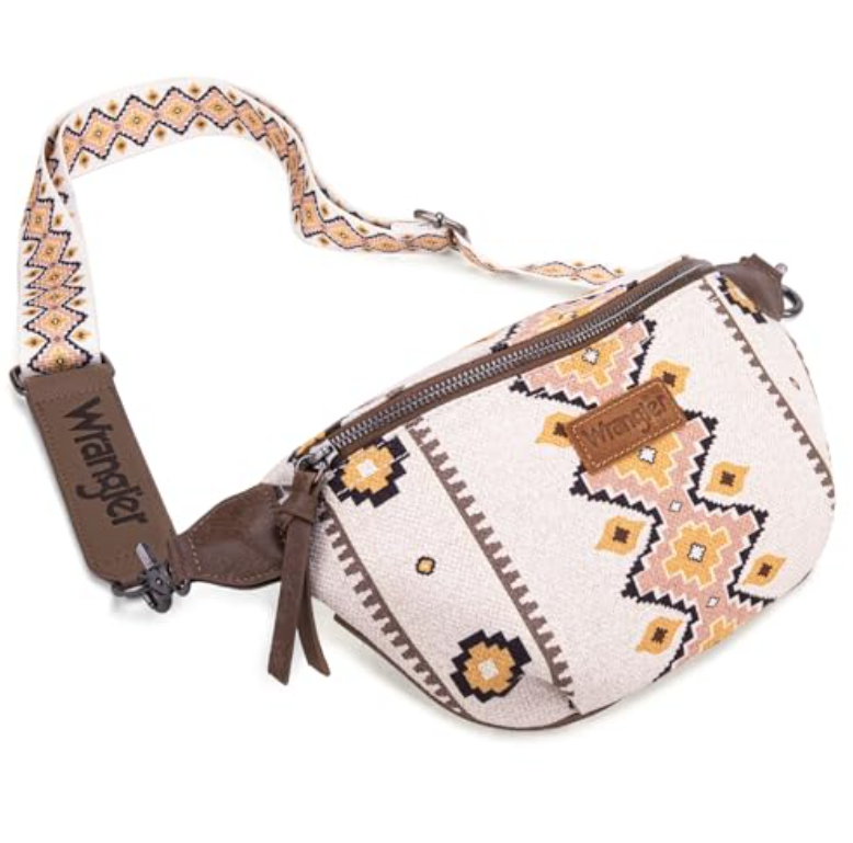 Wrangler Aztec Bum Chest Belt Purse with Adjustable Strap