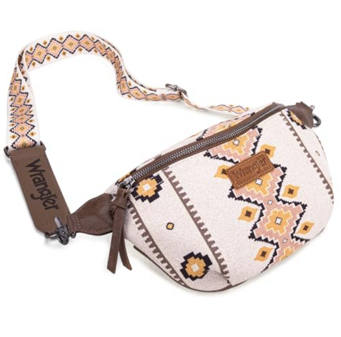 Wrangler Aztec Bum Chest Belt Purse with Adjustable Strap