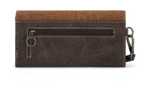 Montana West Embossed Collection Wallet - Dark Brown