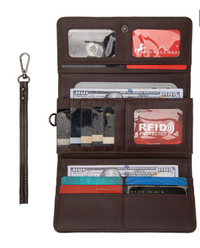 Montana West Embossed Collection Wallet - Dark Brown