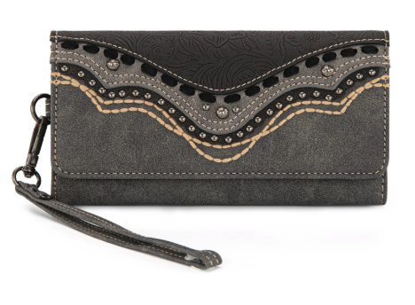 Montana West Embossed Collection Wallet - Gray