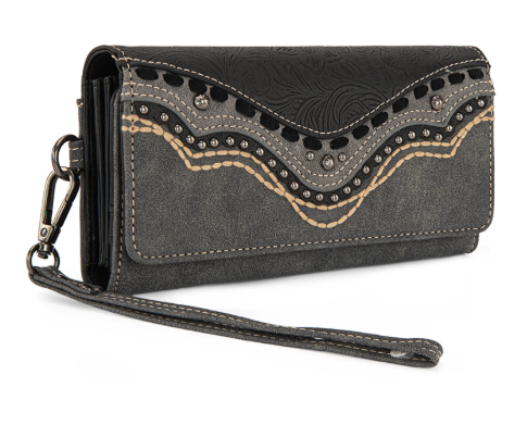 Montana West Embossed Collection Wallet - Gray