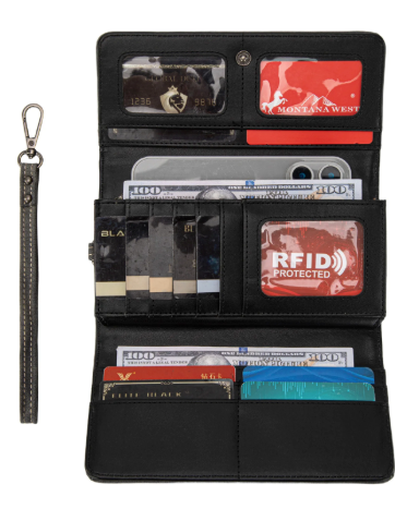 Montana West Embossed Collection Wallet - Gray