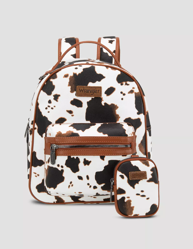Wrangler Cowhide Backpack with Coin Purse