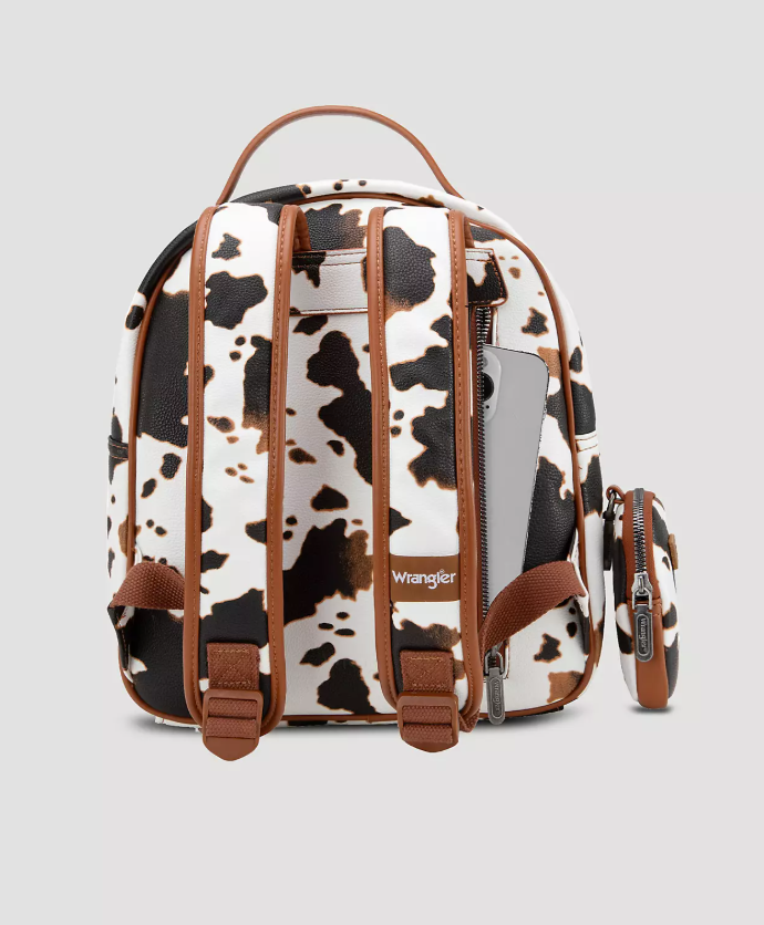 Wrangler Cowhide Backpack with Coin Purse