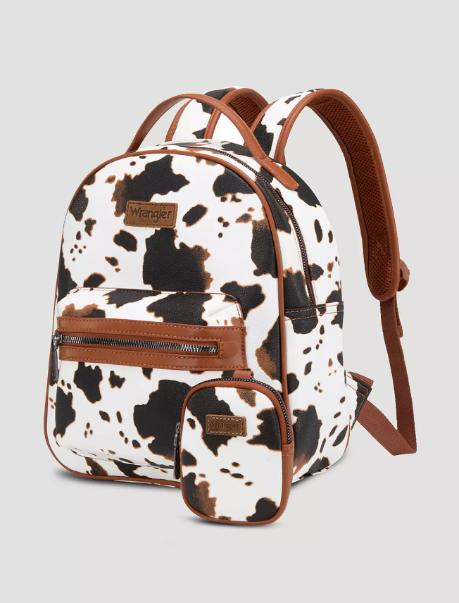 Wrangler Cowhide Backpack with Coin Purse