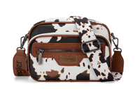 Wrangler Crossbody Crossbody Cow Print Brown
