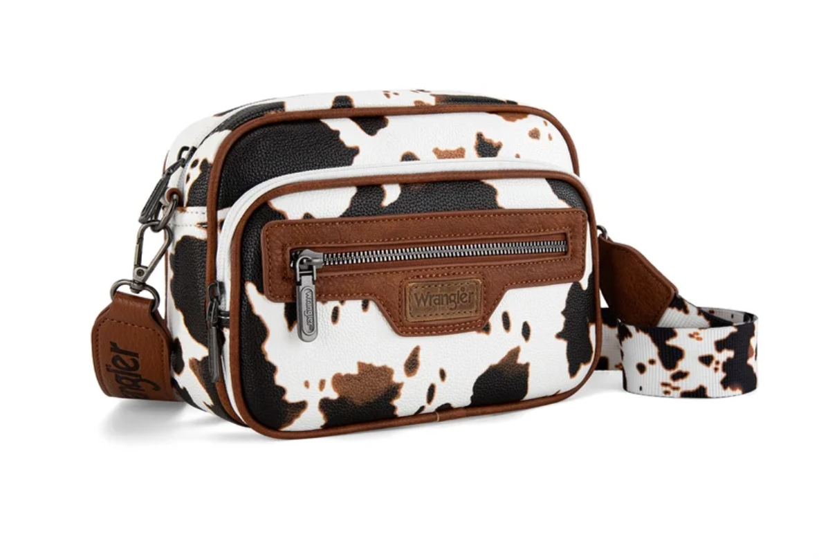Wrangler Crossbody Crossbody Cow Print Brown