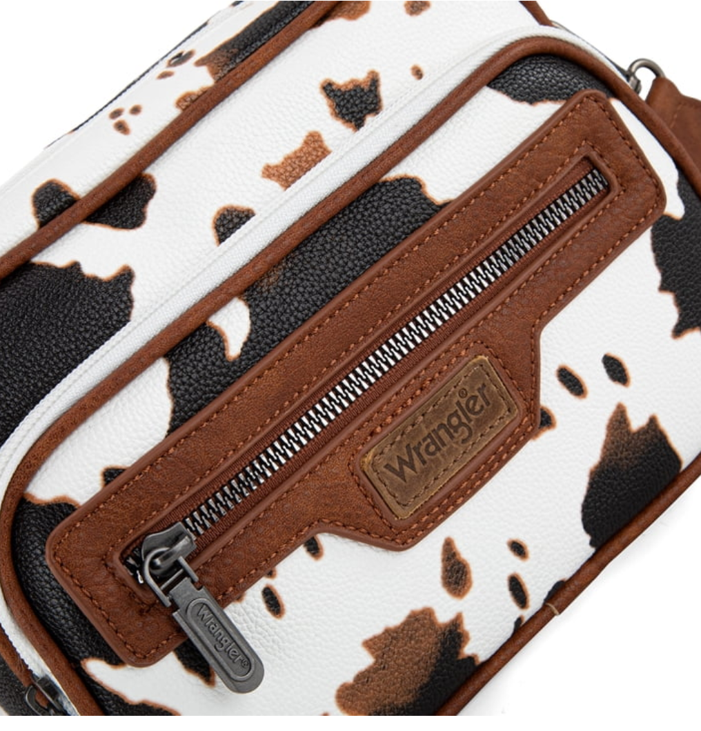 Wrangler Crossbody Crossbody Cow Print Brown