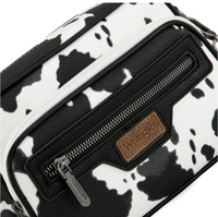 Wrangler Crossbody Crossbody Cow Print Black