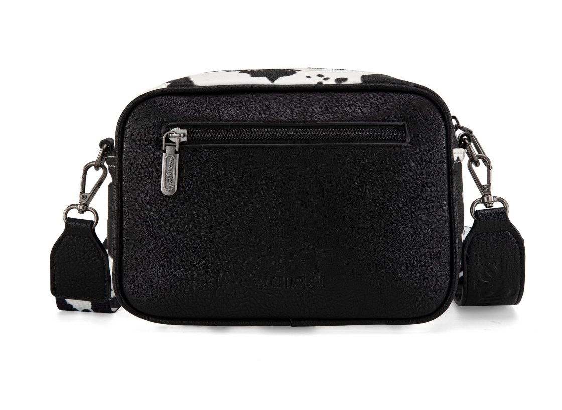 Wrangler Crossbody Crossbody Cow Print Black