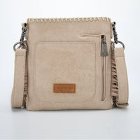 Trinity Ranch Hair-On Cowhide Fringe Concealed Carry Crossbody Bag - Tan