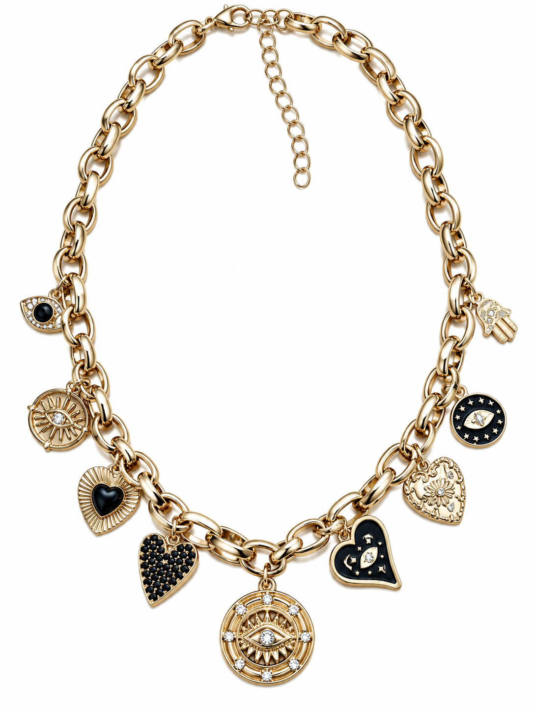 Mystical Charm Statement Necklace