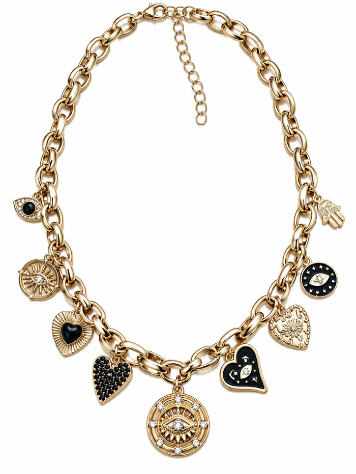 Mystical Charm Statement Necklace