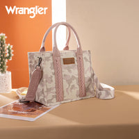 Wrangler Camo Print Tote/Crossbody - Pink