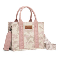 Wrangler Camo Print Tote/Crossbody - Pink