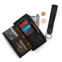 Wrangler Embossed Tooled Leather Wristlet Wallet