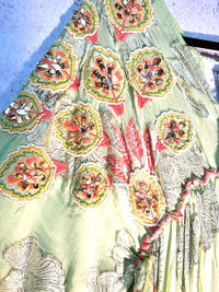 Citrus Chiffon Embellished Maxi