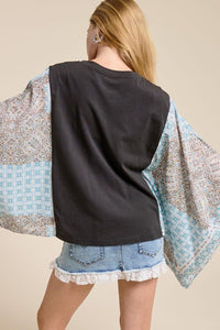 Indigo Rocker Scarf Tee