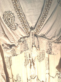 Neutral Bohemian Skirt + Top Set