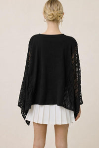 Edgy Lace Scarf Tee