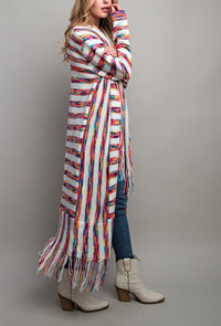 Vibrant Fun Fringed Duster
